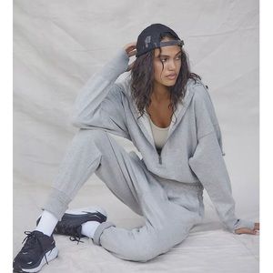 Free People Training Day Jumpsuit in Gray